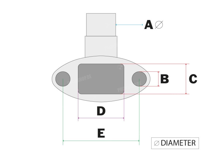 Manifold Dellorto PHBG carburetor 19mm steel
